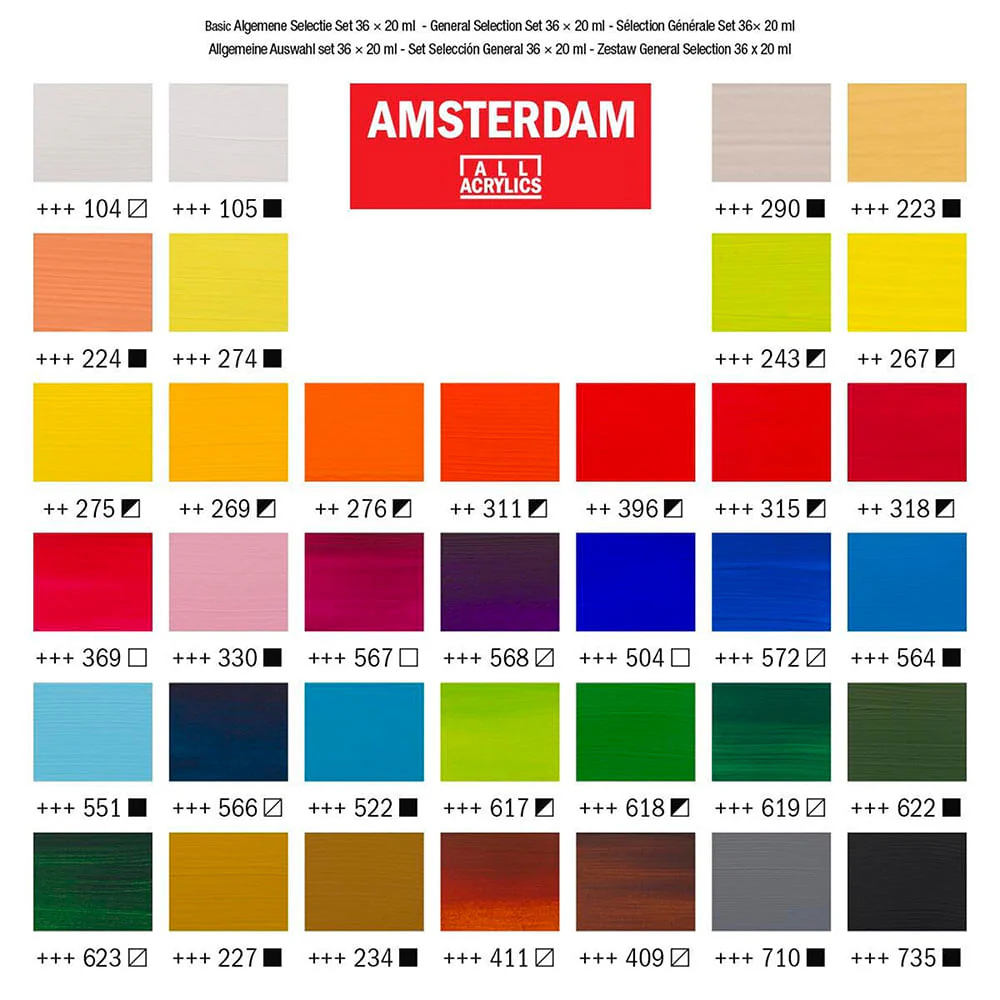Amsterdam Standard Series - Set 36 Acrílicos 20 ml Selección General - Image 5