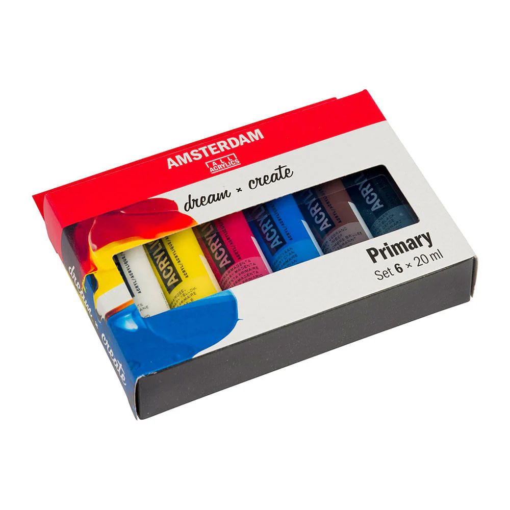 Amsterdam Standard Series - Set 6 Acrílicos 20 ml Colores Primarios - Image 3