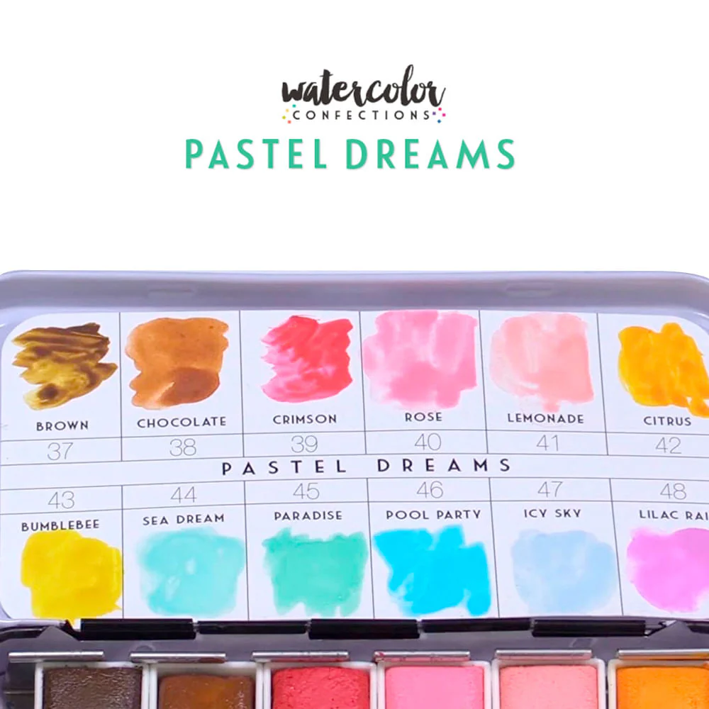 Art Philosophy Watercolor Confections - Set 12 Acuarelas Pastel Dreams - Image 4