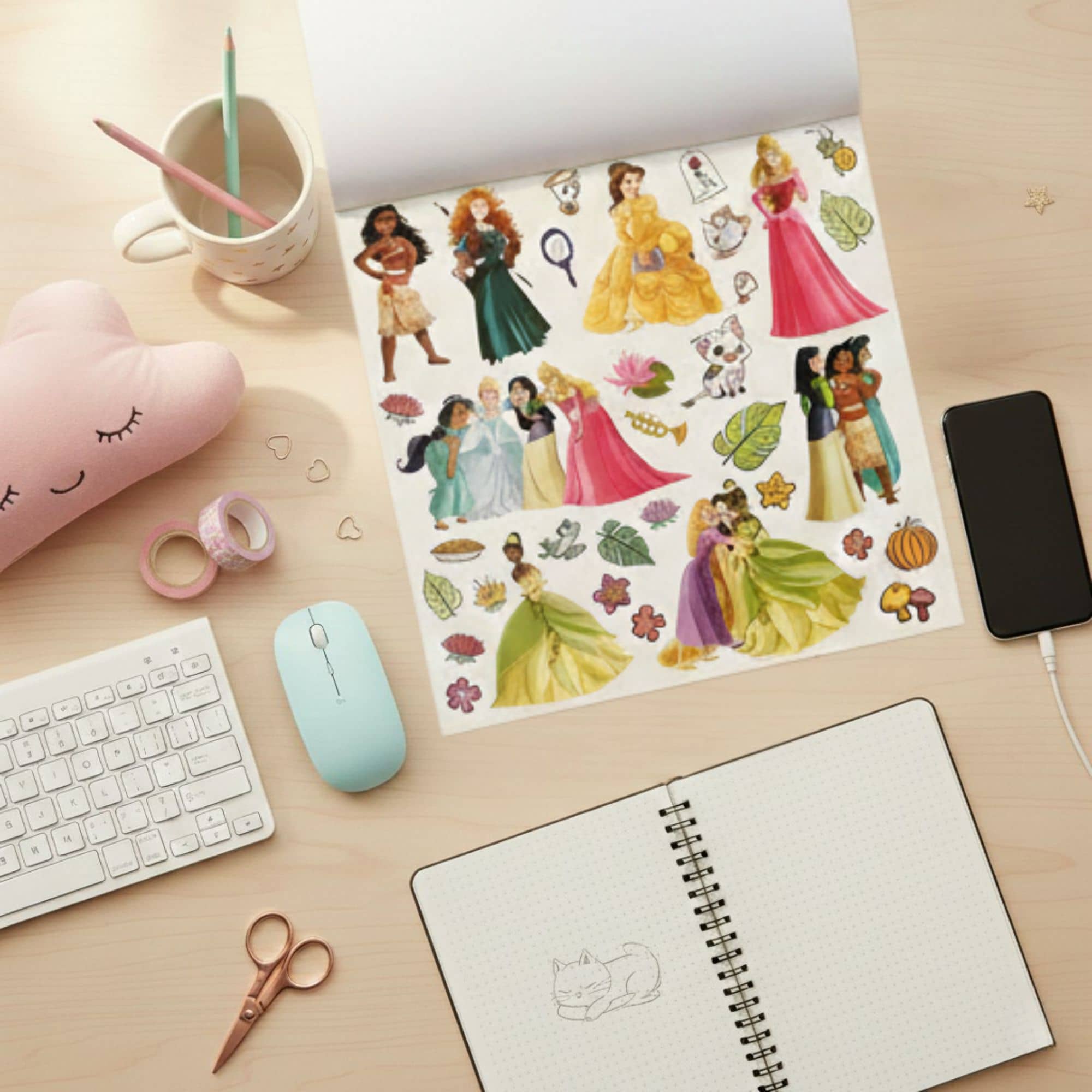 Artel - Block de Stickers Reutilizables Disney Princesa - Image 2