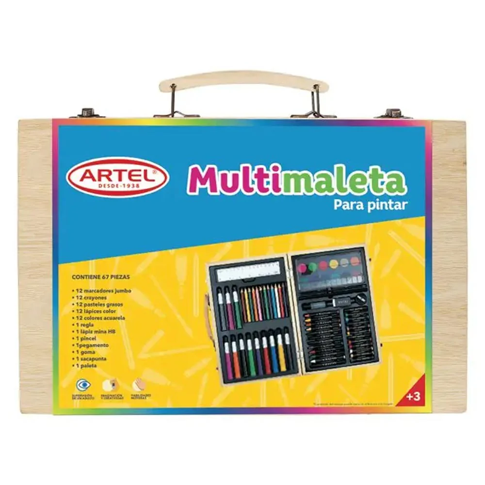 Artel - Kit Artístico Multimaleta para Pintar 67 Piezas