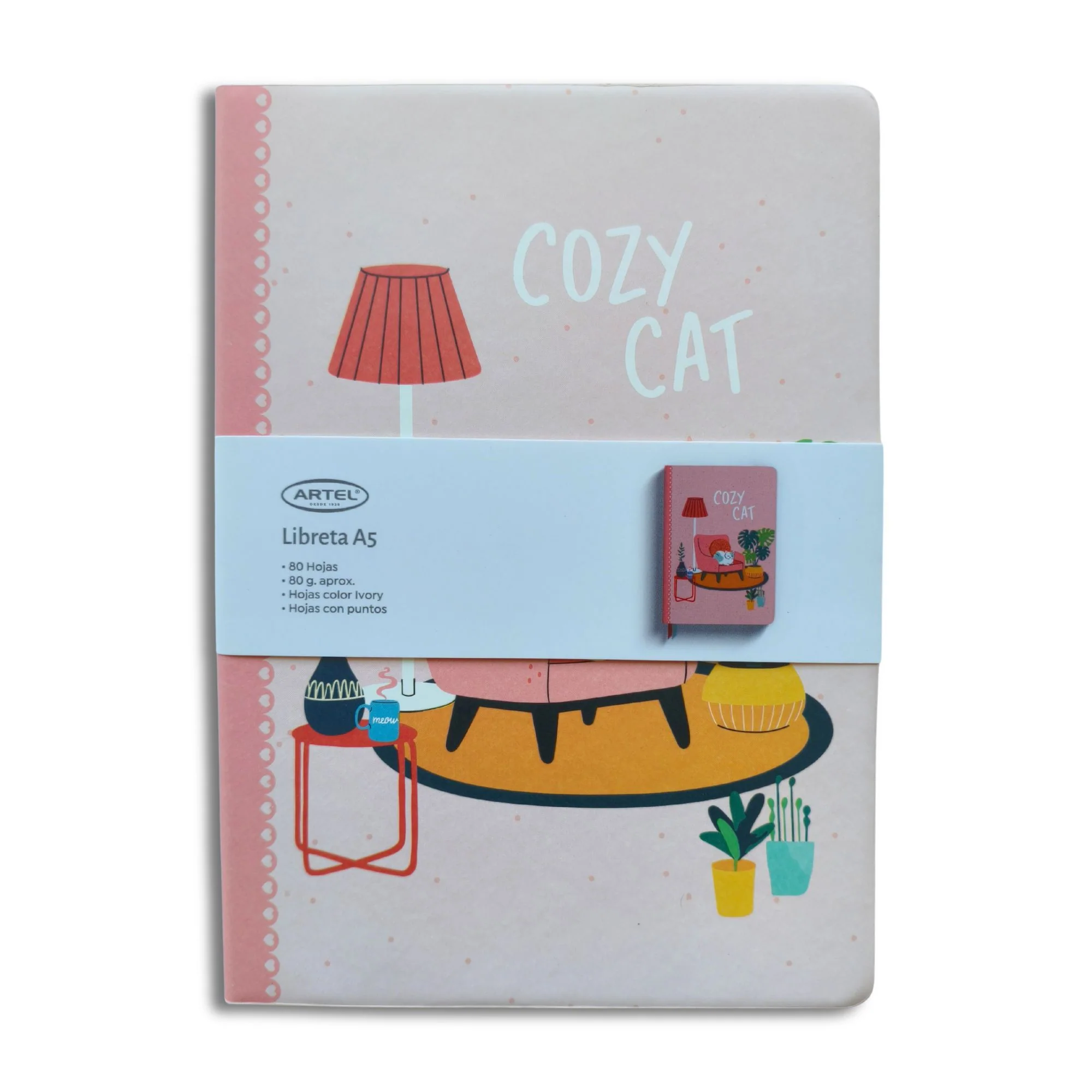 Artel - Libreta A5 Puntos Cozy Cat - Image 6