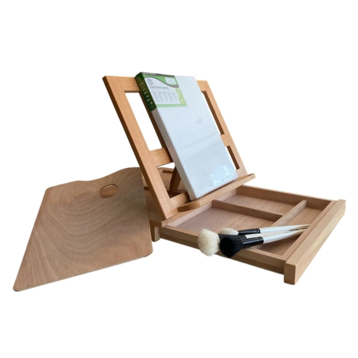 Atril Plegable de Madera de Haya con Cajón 34 x 26 cm - Image 2