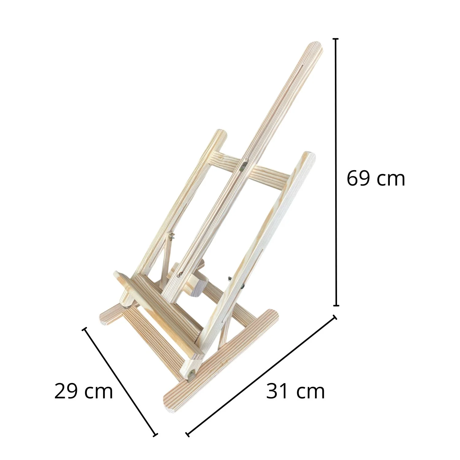 Atril Sobremesa de Madera de Pino con Altura de Soporte Ajustable - Image 3