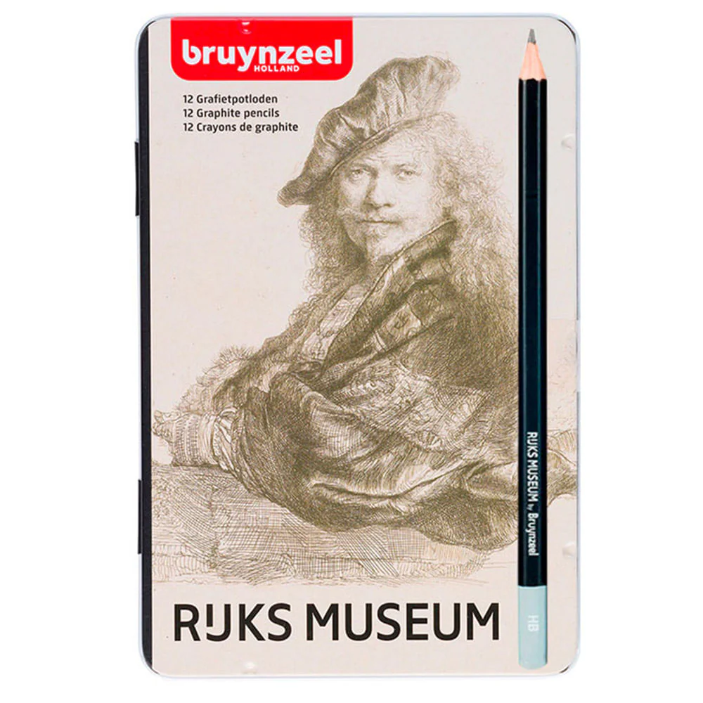 Bruynzeel Rijks Museum - Set 12 Lápices Grafito 2H a 9B