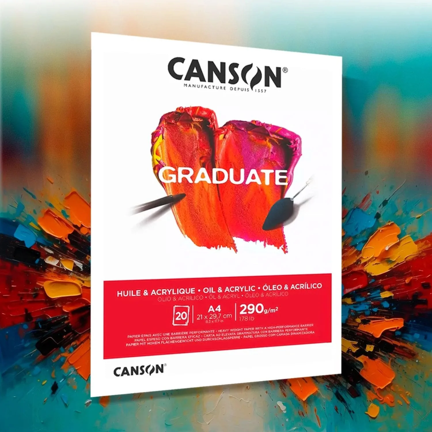 Canson Graduate - Block Óleo y Acrílico 20 Hojas, 290 g/m2 - Image 5