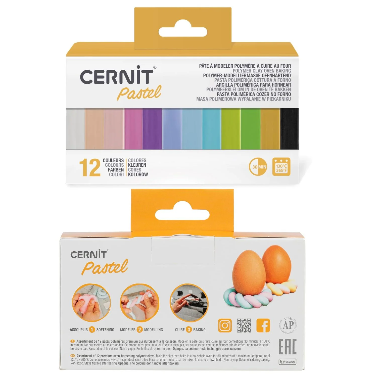 Cernit - Set 12 Arcillas Poliméricas Pastel 25 g - Image 3