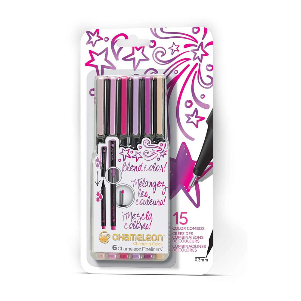 Chameleon Fineliners - Set 6 Tiralíneas de Colores - Image 9