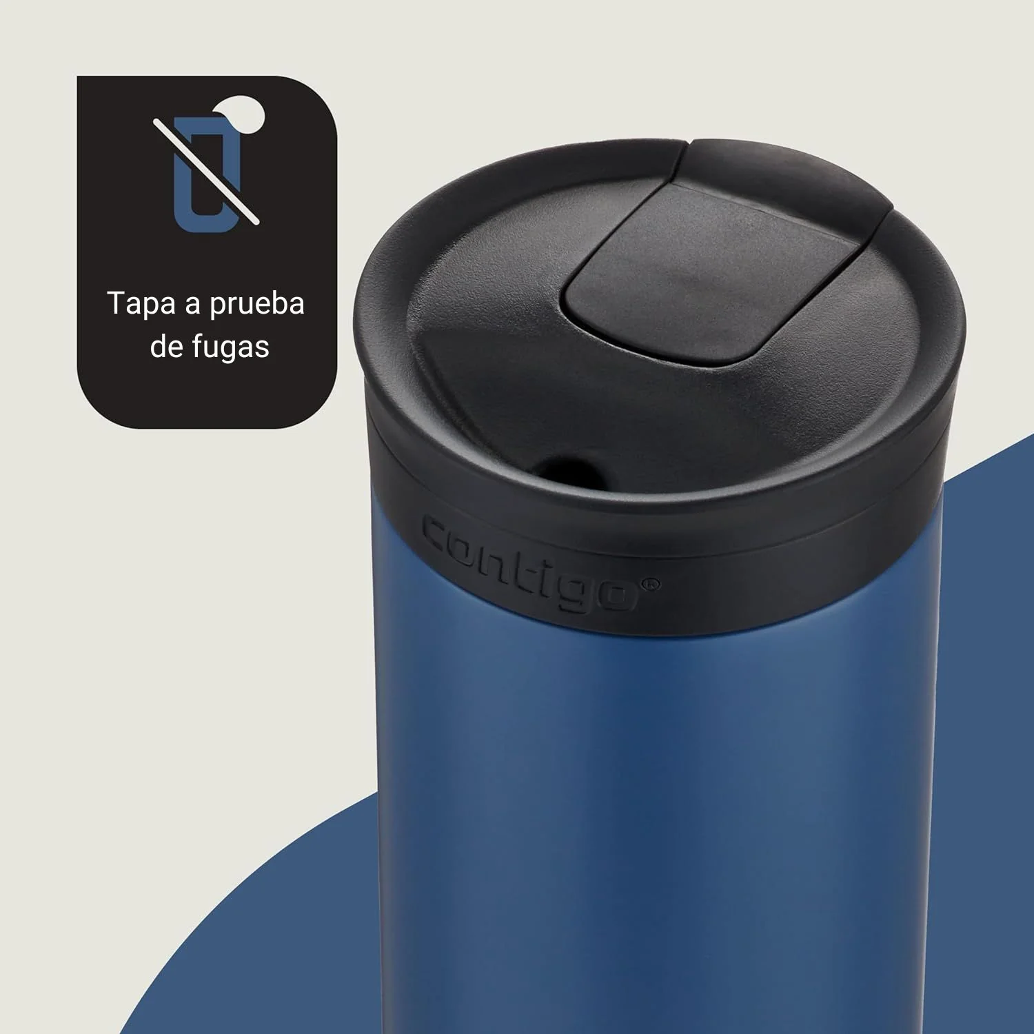 Contigo - Vaso Térmico Huron Snapseal 2.0 Mug 473 ml Blue Corn - Image 4