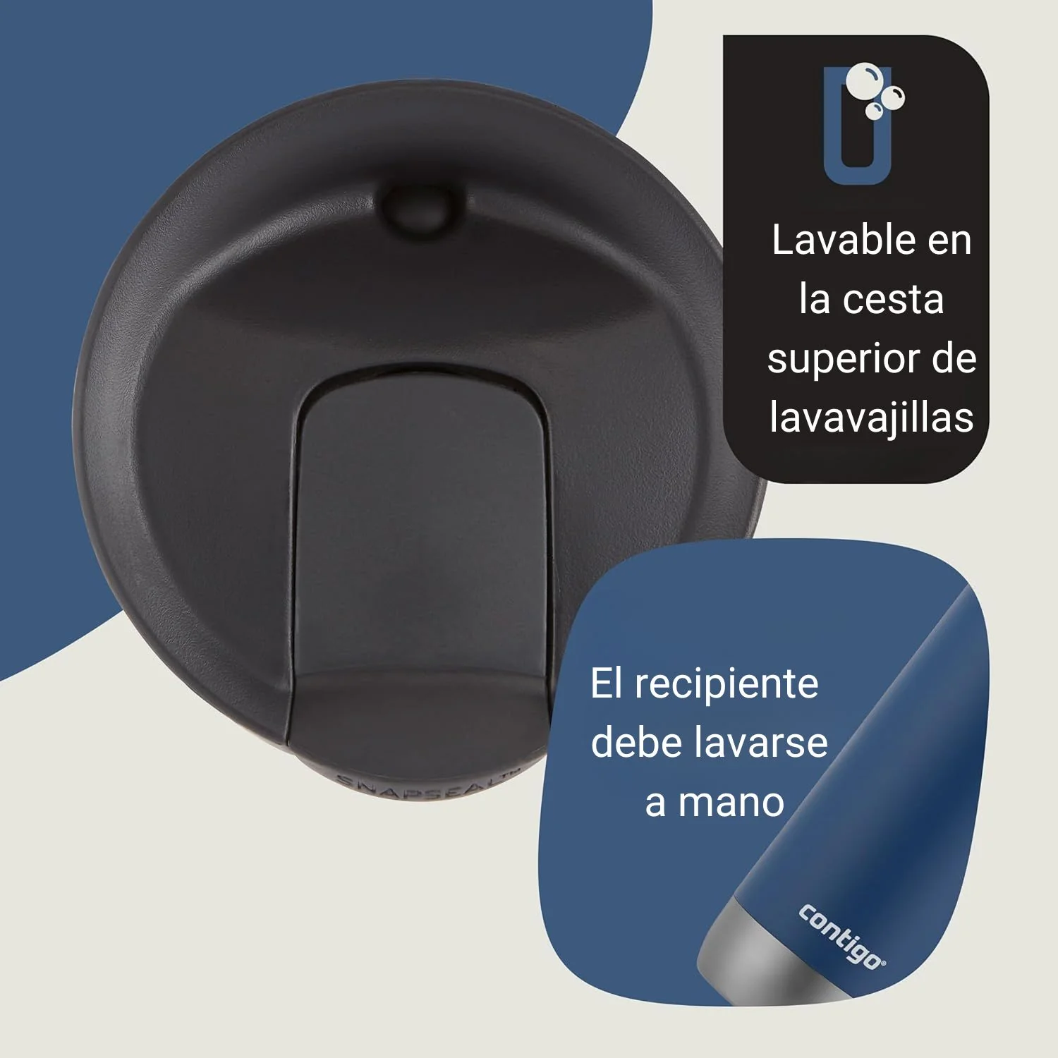Contigo - Vaso Térmico Huron Snapseal 2.0 Mug 473 ml Blue Corn - Image 7