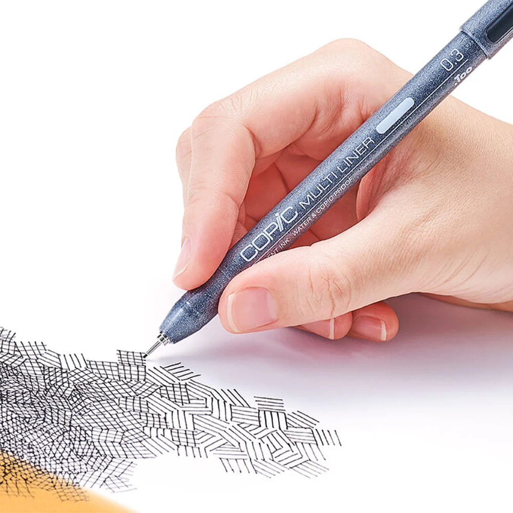 Copic Multiliner - Set 4 Tiralíneas Negro Punta Fina - Image 4