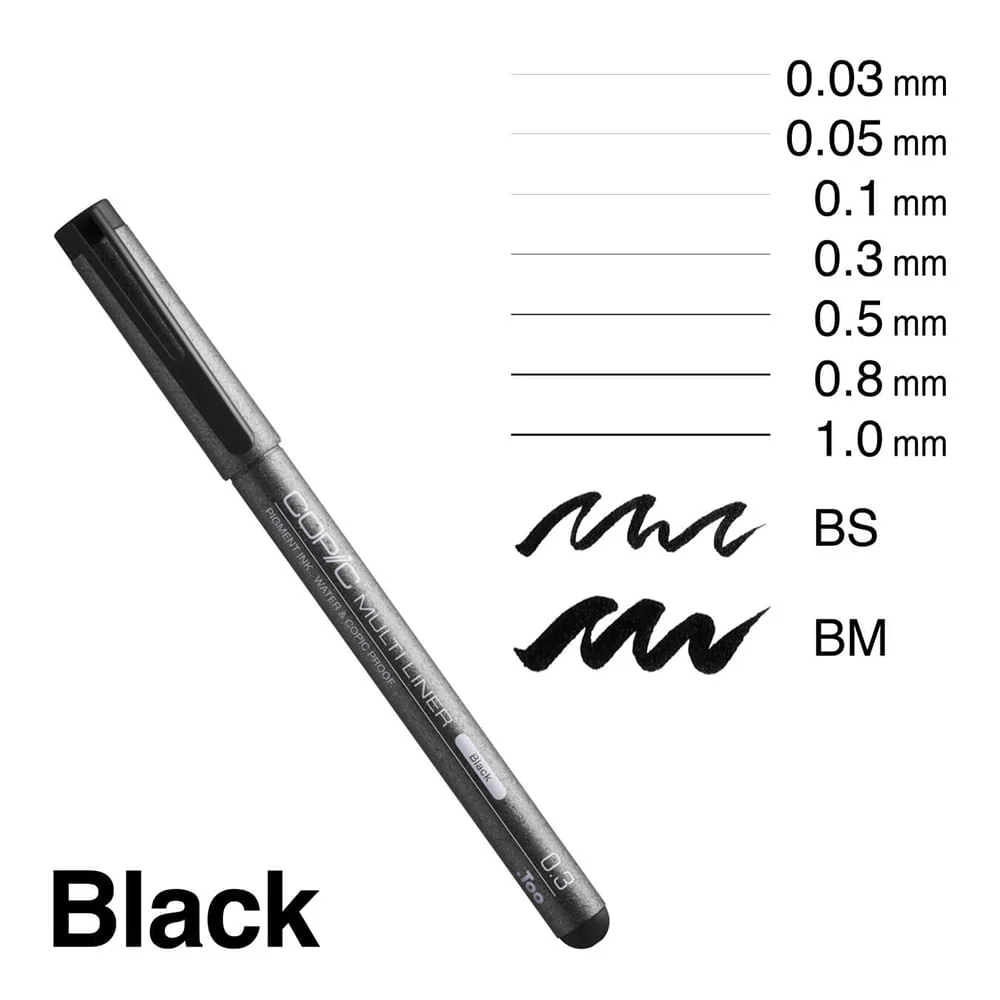 Copic Multiliner - Set 9 Tiralíneas B2 - Image 4
