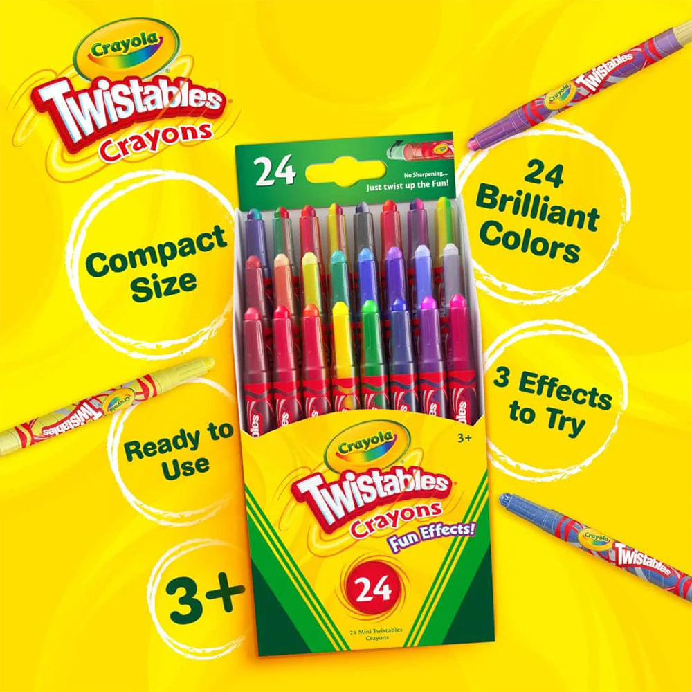 Crayola - Set 24 Crayones Girables Twistable Fun Effects - Image 4