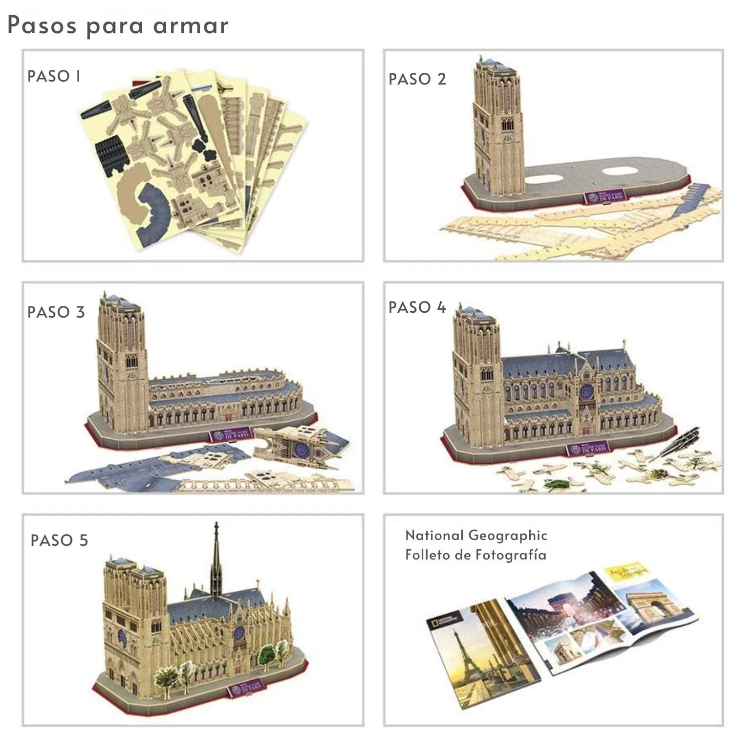Cubicfun National Geographic - Puzzle 3D Catedral Notre Dame de Paris - Image 6