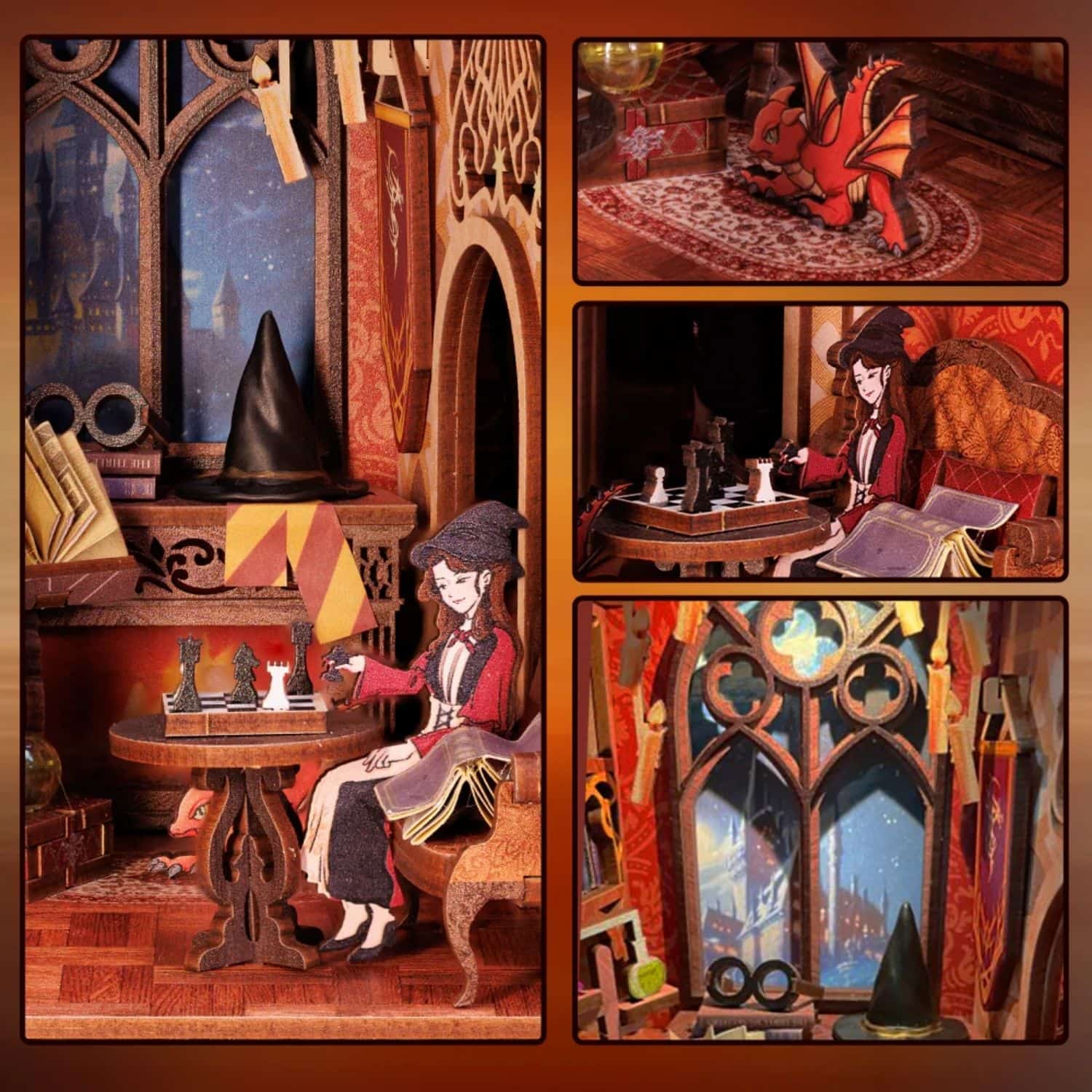 Cutebee - Book Nook Flame Common Room RK01 - Image 6