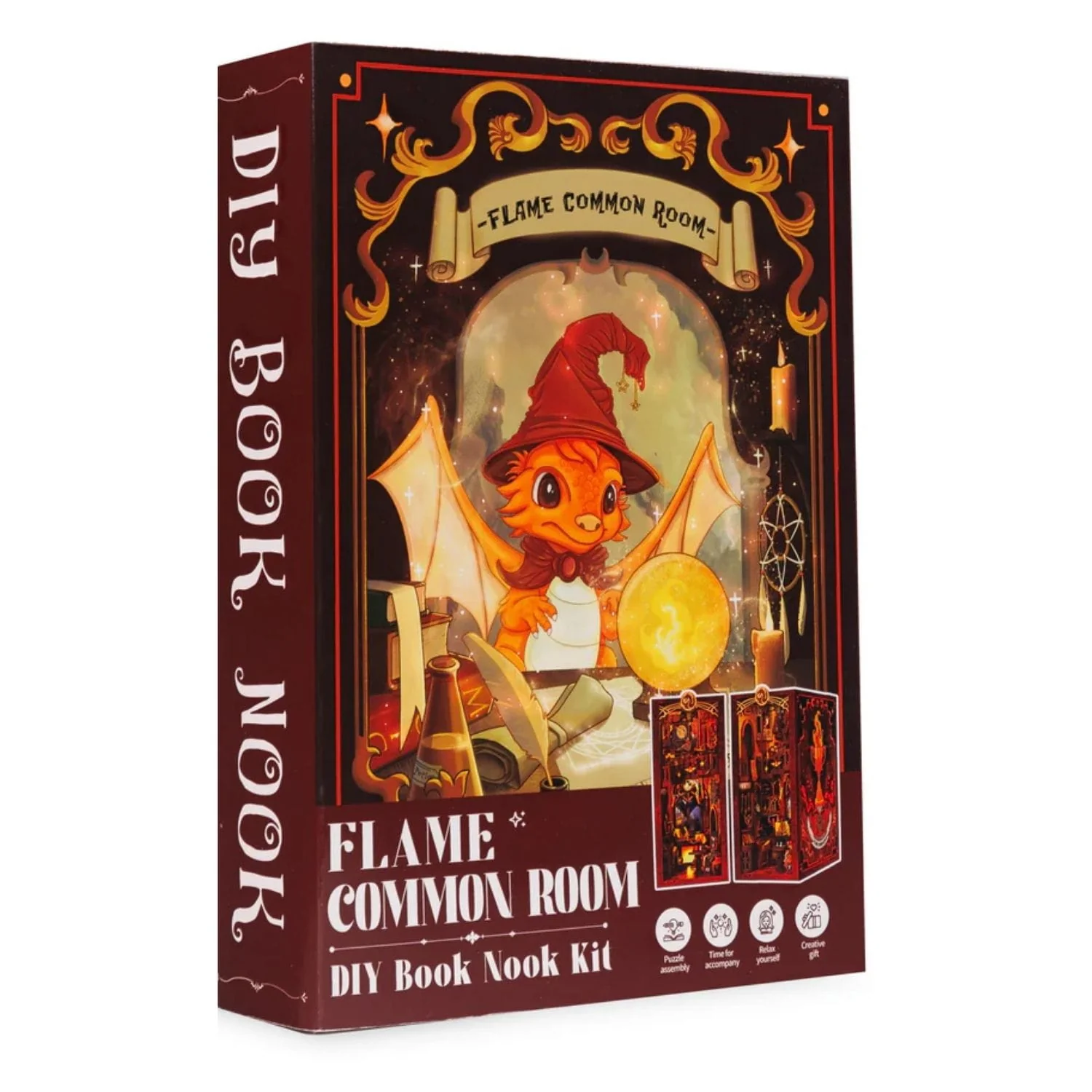 Cutebee - Book Nook Flame Common Room RK01 - Image 8