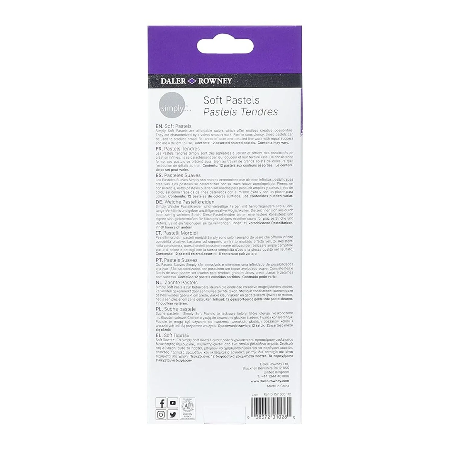 Daler Rowney Simply - Set 12 Pasteles Secos - Image 6