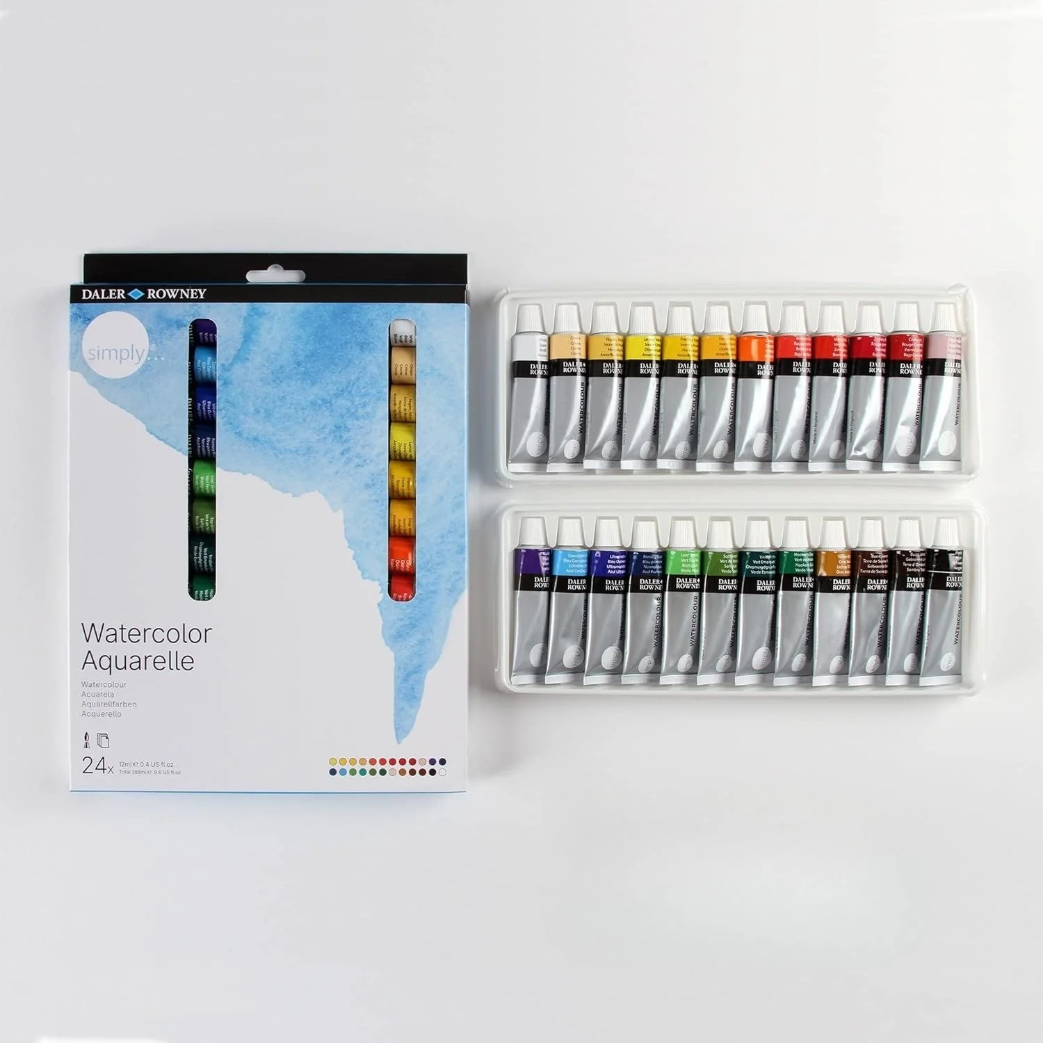 Daler Rowney Simply - Set 24 Acuarelas Tubos 12 ml - Image 4