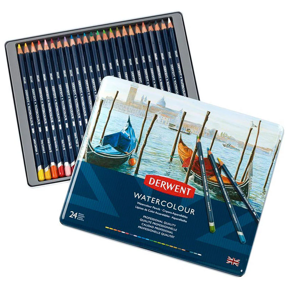 Derwent Watercolour - Set 24 Lápices de Colores Acuarelables - Image 2