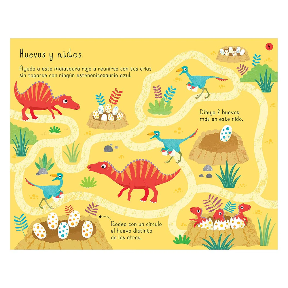 Dinosaurios. Bloc para Jugar y Colorear - Kirsteen Robson - Image 2