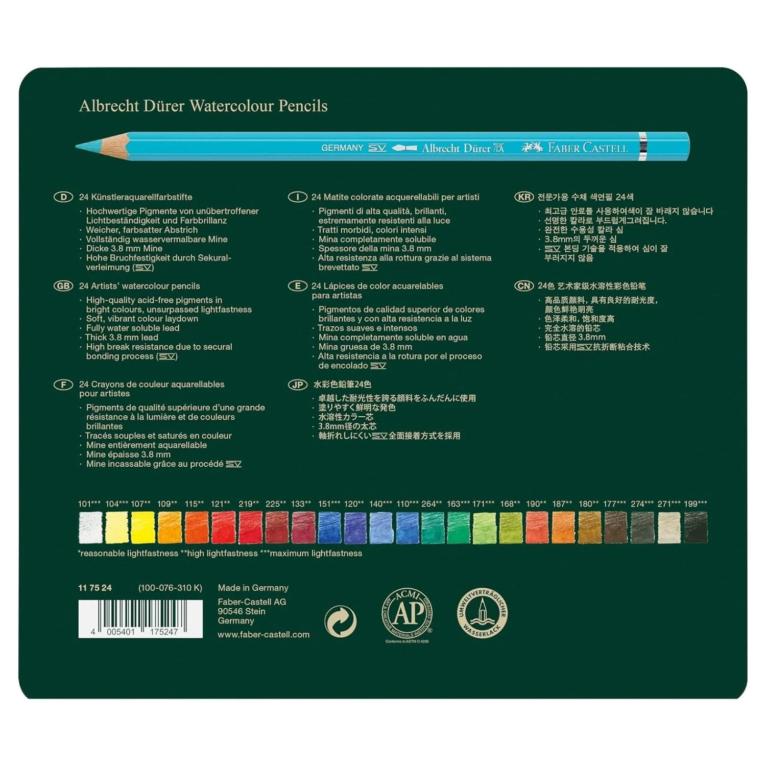 Faber Castell Albrecht Durer - Set 24 Lápices Acuarelables - Image 6