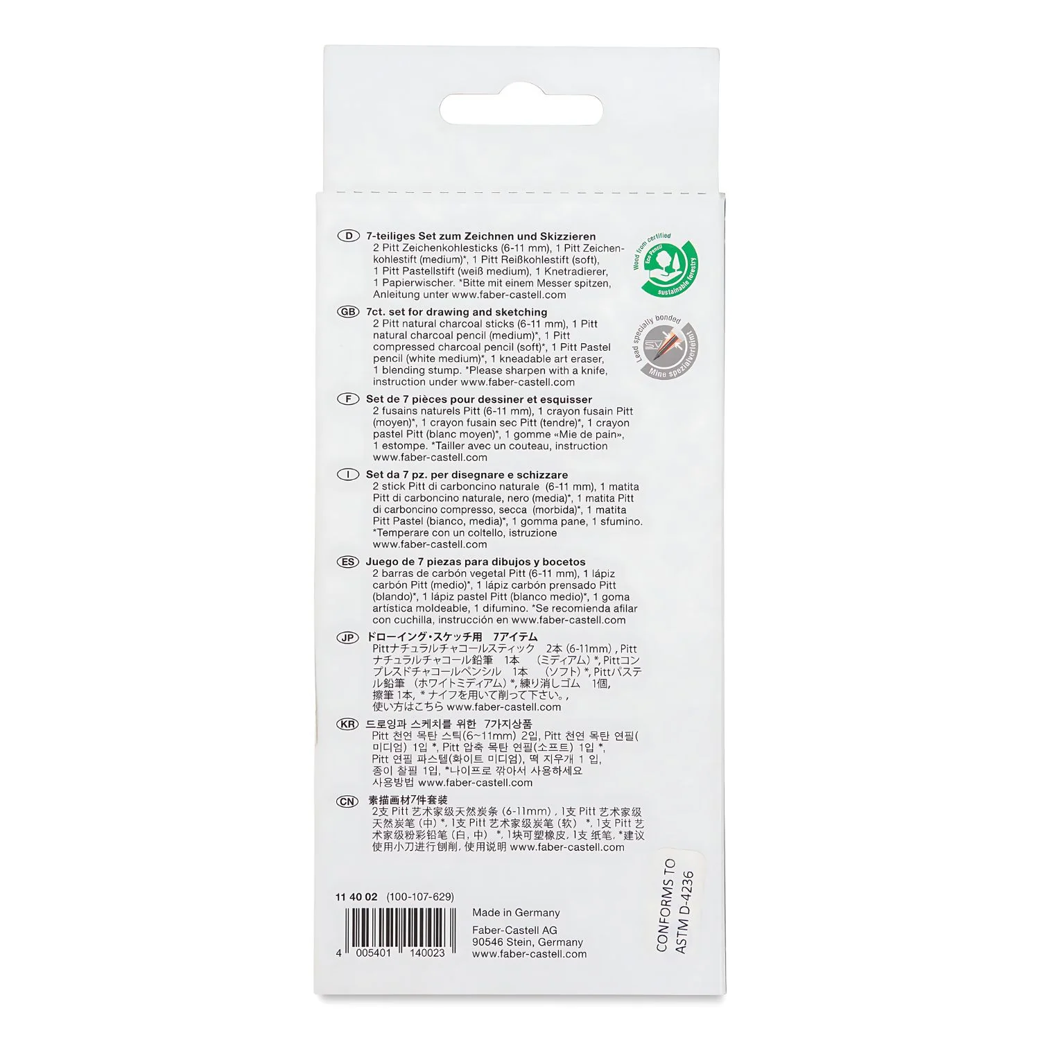 Faber Castell - Kit Dibujo Charcoal Sketch Carboncillo - Image 5