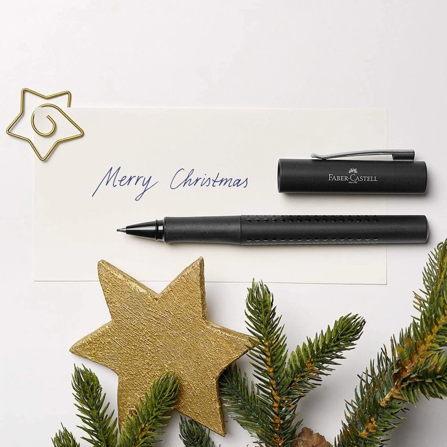 Faber Castell Grip Edition - Kit Pluma M y Bolígrafo XB All Black - Image 7