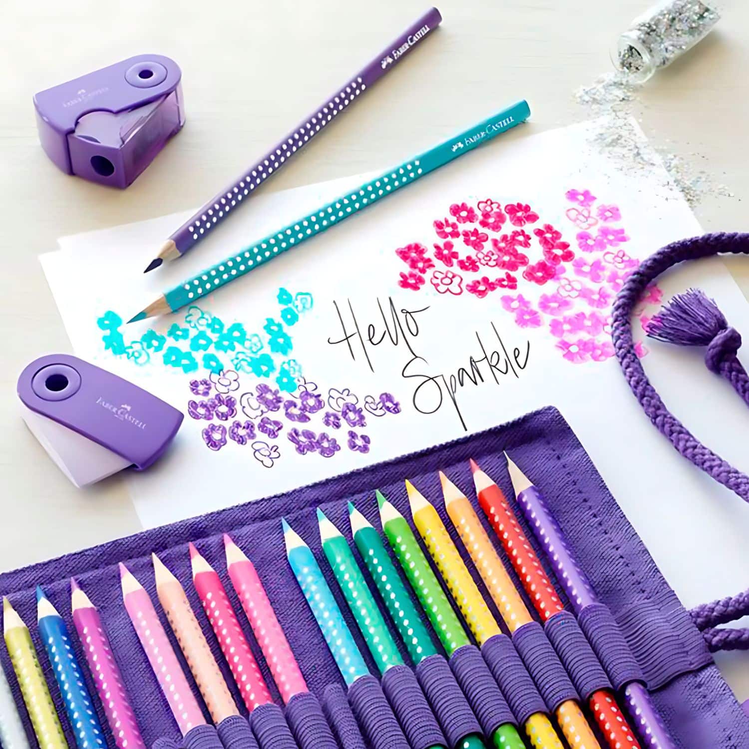 Faber Castell - Kit 20 Lápices de Colores Sparkle con Estuche - Image 3
