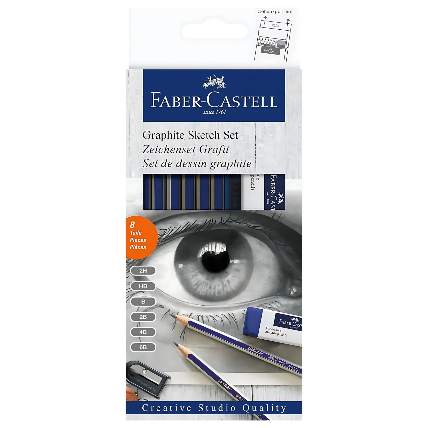 Faber-Castell - Kit Dibujo Graphite Sketch Set Pastel, 8 Piezas - Image 3