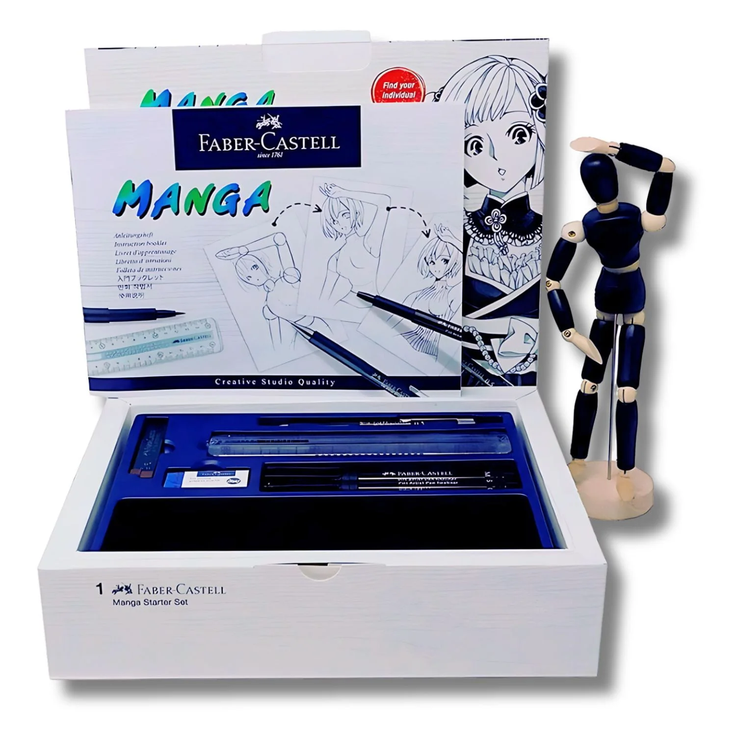 Faber-Castell - Kit Dibujo Manga Starter 10 Piezas, Pitt Artist - Image 2