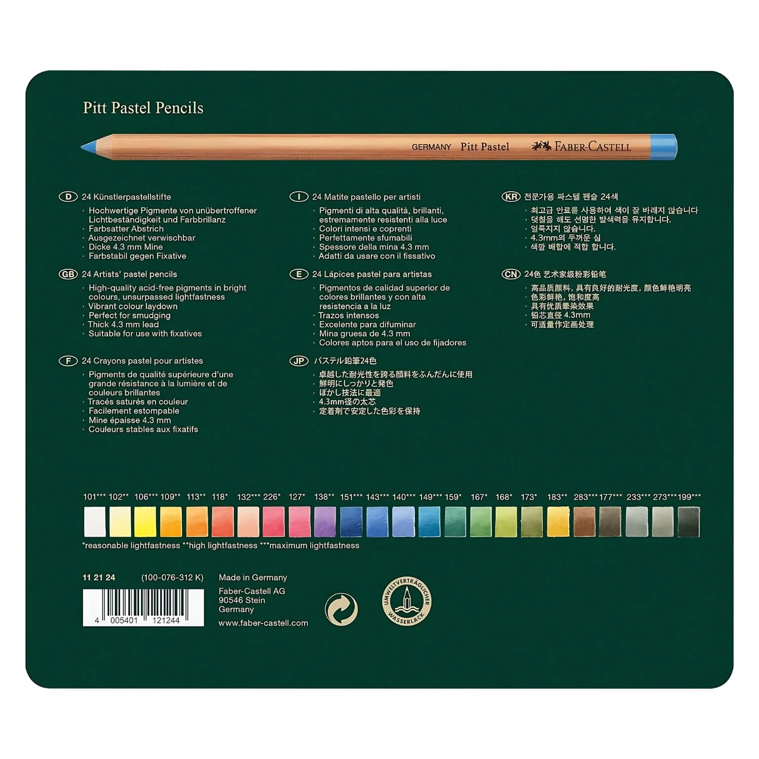 Faber-Castell Pitt - Set 24 Lápices Pastel - Image 7