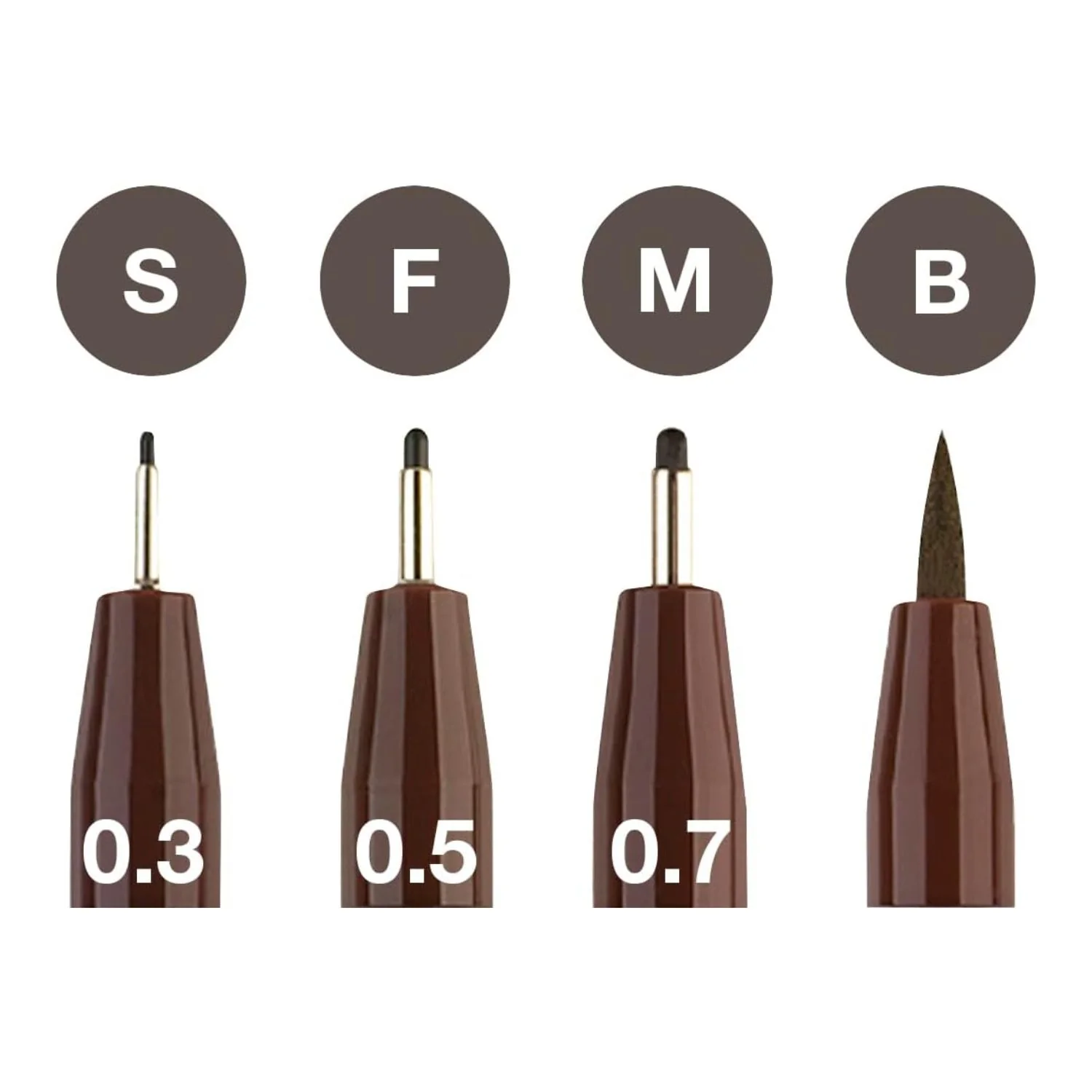 Faber-Castell Pitt - Set 4 Tiralíneas Sepia - Image 3