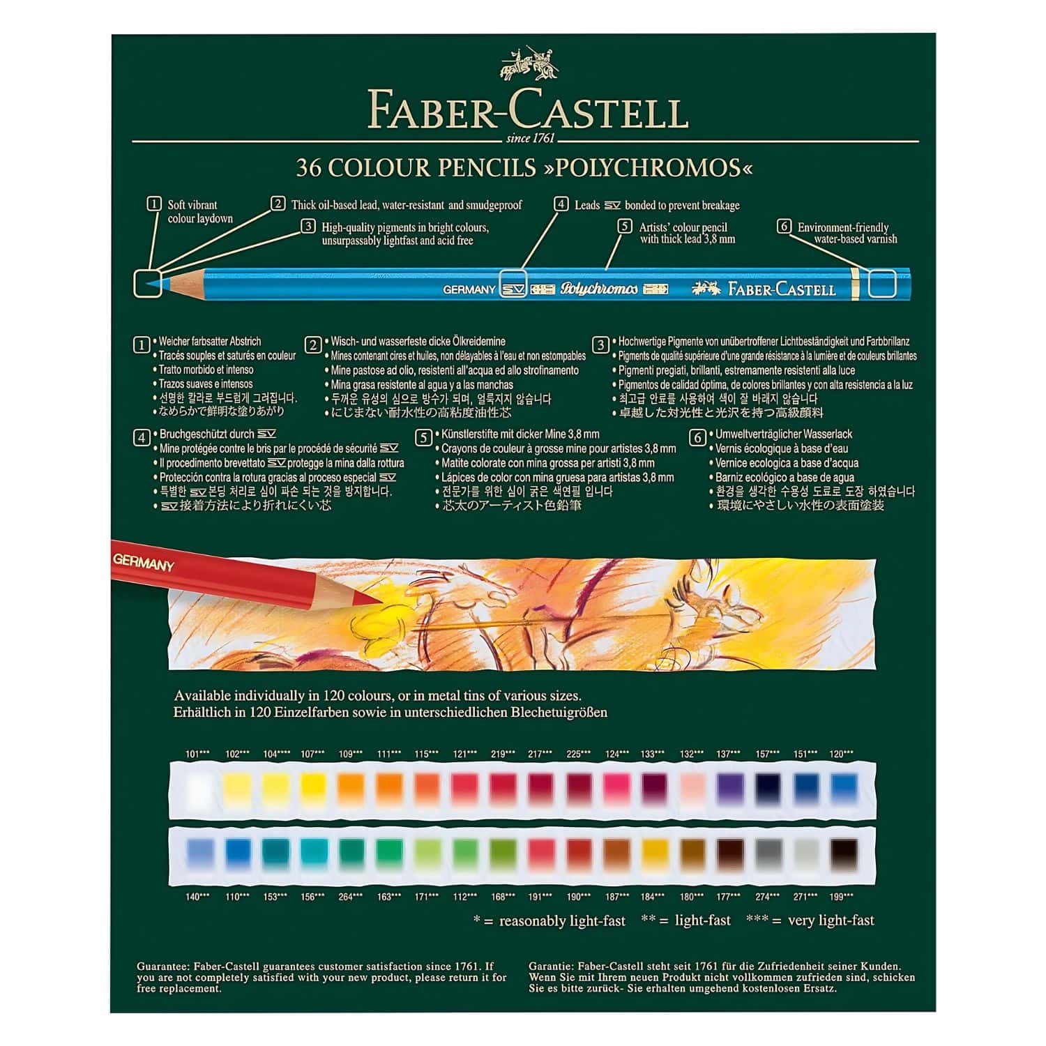 Faber-Castell Polychromos - Set 36 Lápices de Colores Gift Box - Image 7