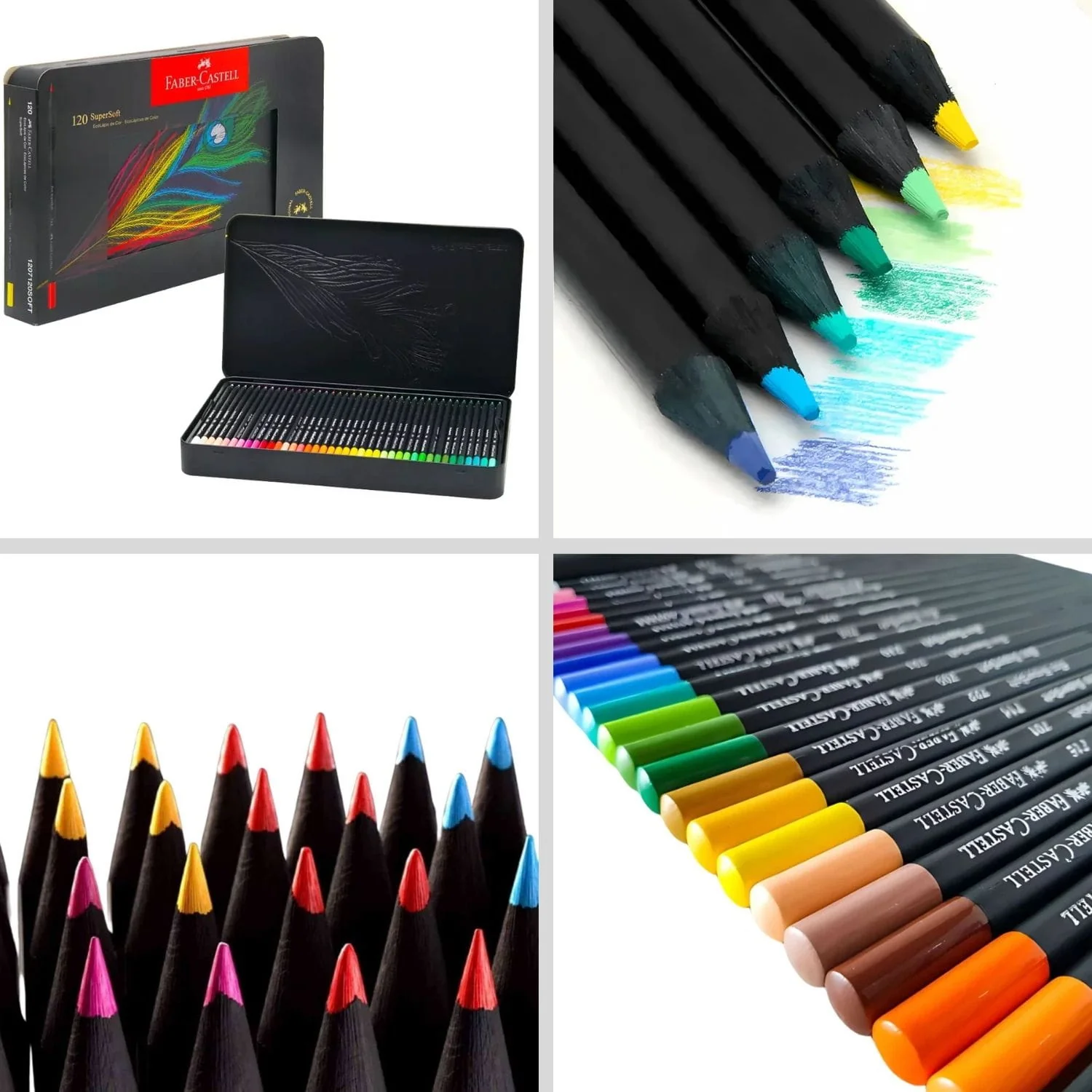 Faber Castell SuperSoft - Set 120 Lápices de Colores Caja Metálica - Image 6