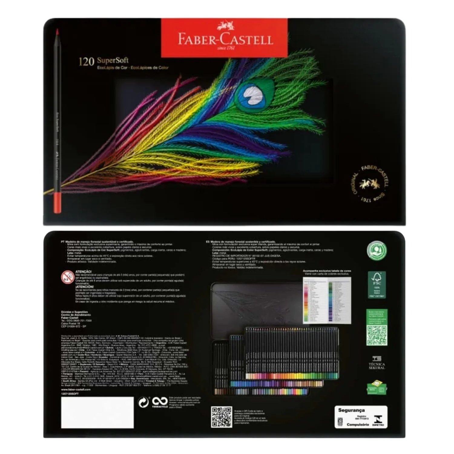 Faber Castell SuperSoft - Set 120 Lápices de Colores Caja Metálica - Image 8