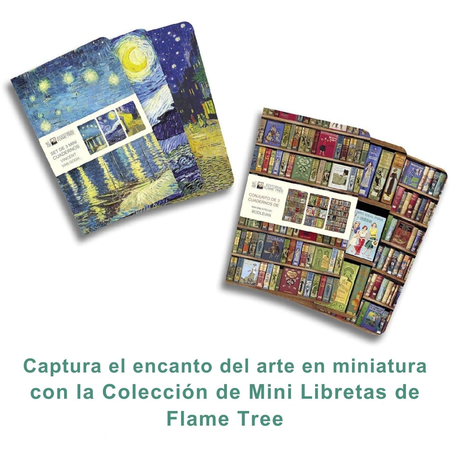 Flame Tree - Set 3 Libretas Mini, Líneas y Lisa Gustav Klimt - Image 5