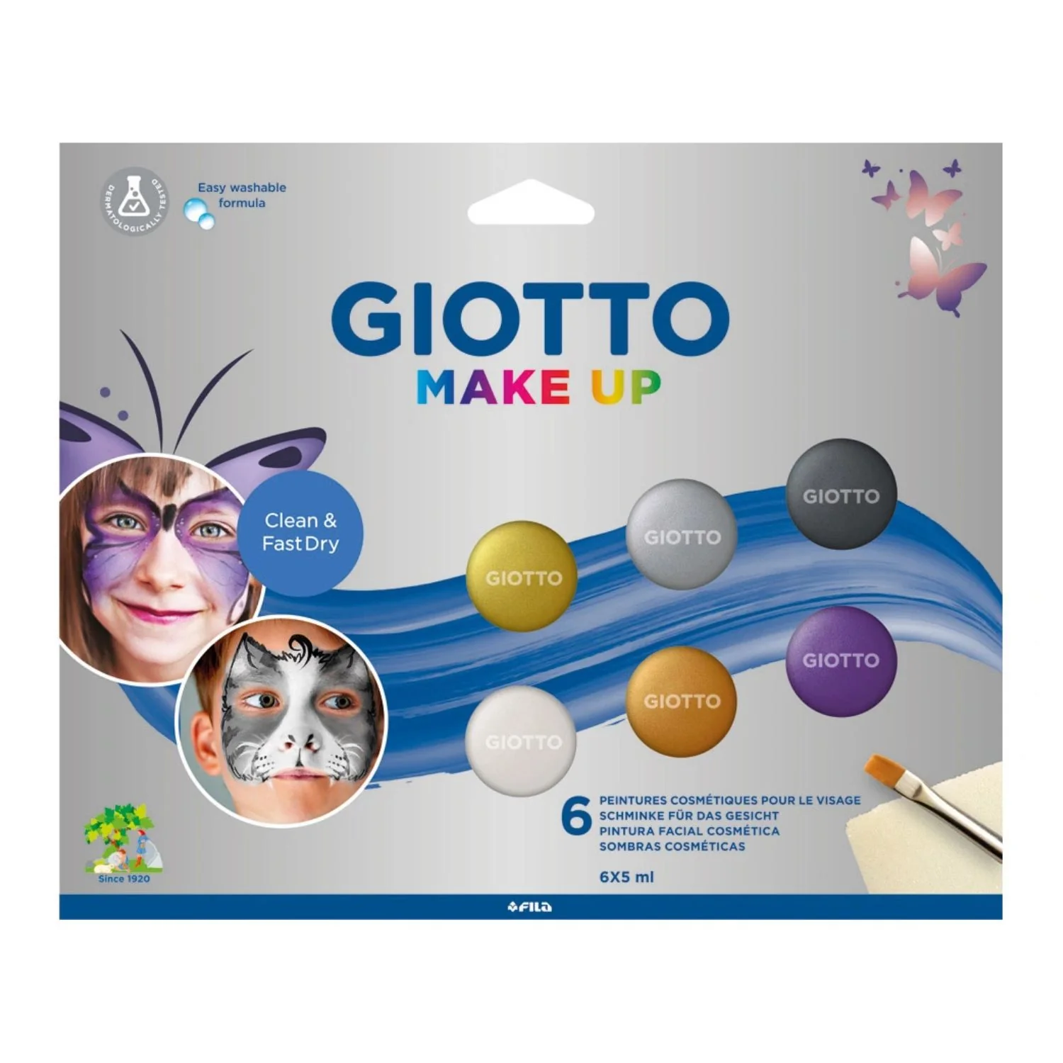 Giotto Make Up - Set 6 Pinta Carita Maquillaje Colores Glam