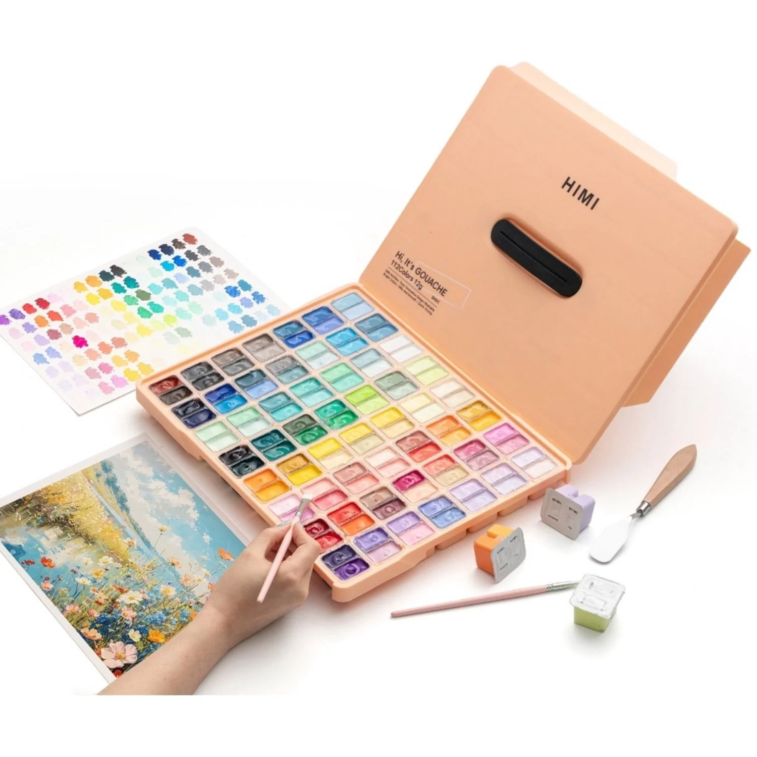 Himi - Set 112 Gouache Potes 12 g Peach Fuzz - Image 2