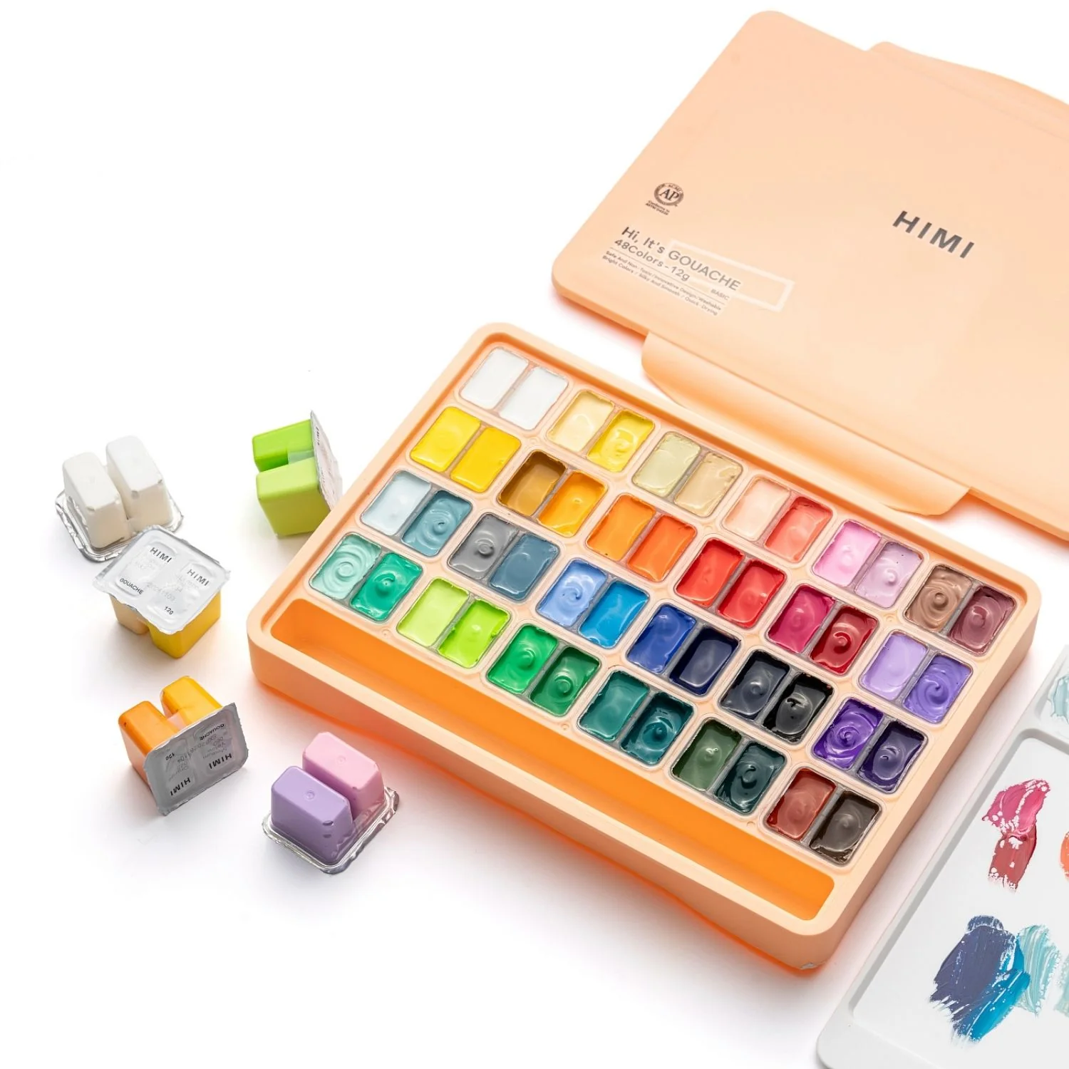 Himi - Set 48 Gouache Potes 12 g Peach Fuzz - Image 2