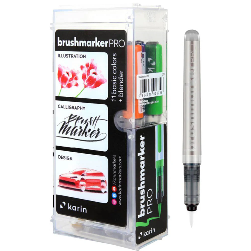 Karin BrushMarker Pro - Set 11 Marcadores Basic + Blender - Image 4