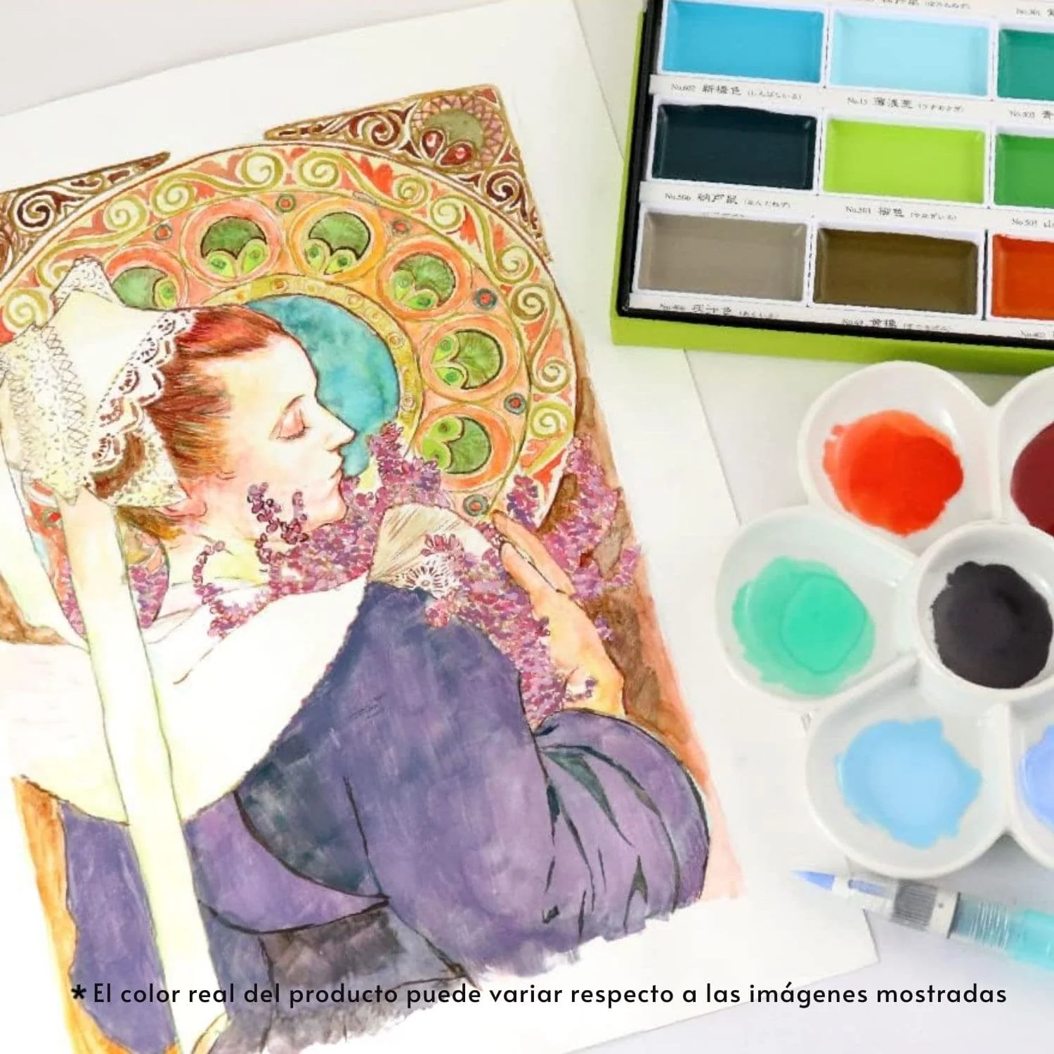 Kuretake Gansai Tambi - Set 24 Acuarelas II Art Nouveau Colors - Image 2