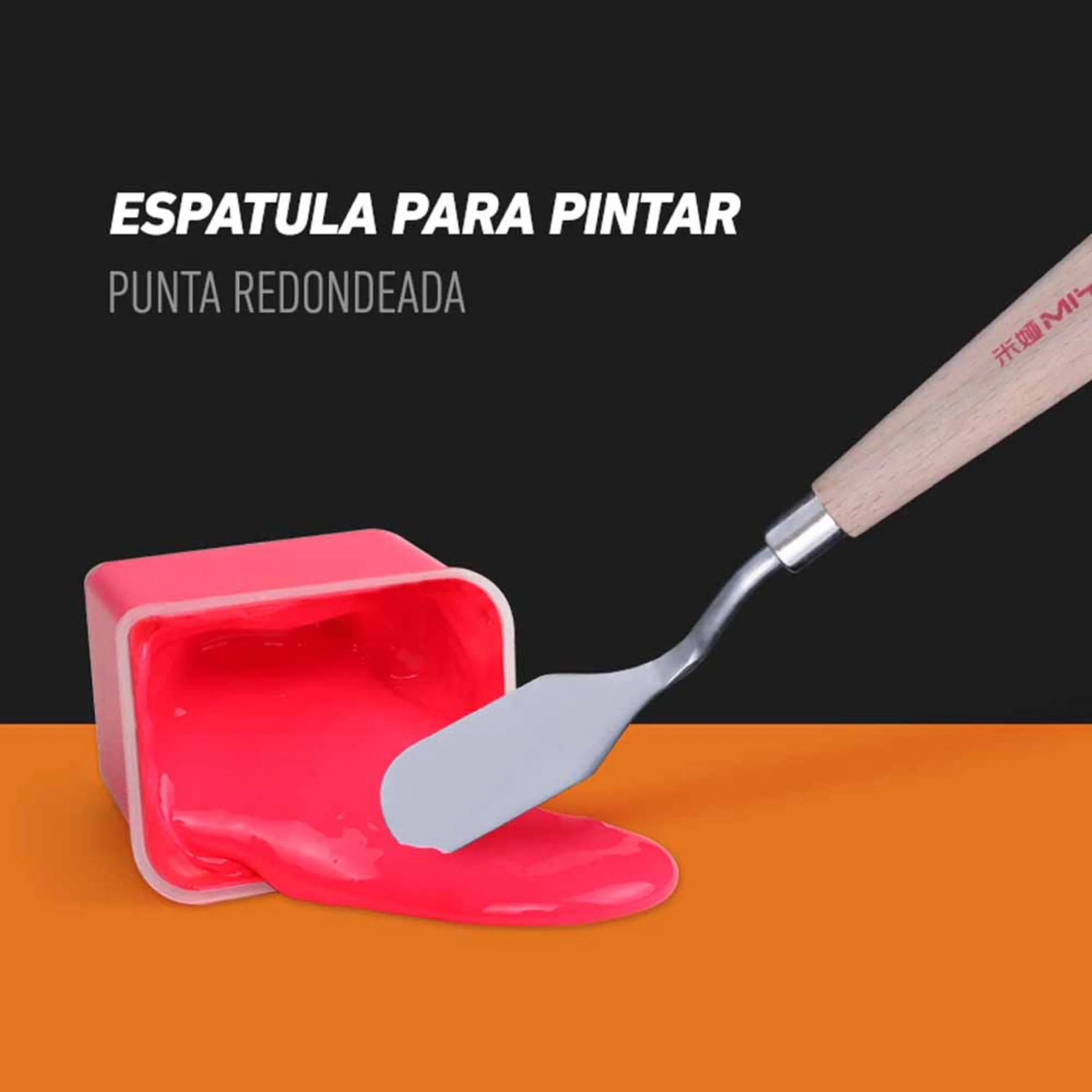 Miya - Espátula Metálica con Mango de Madera - Image 3