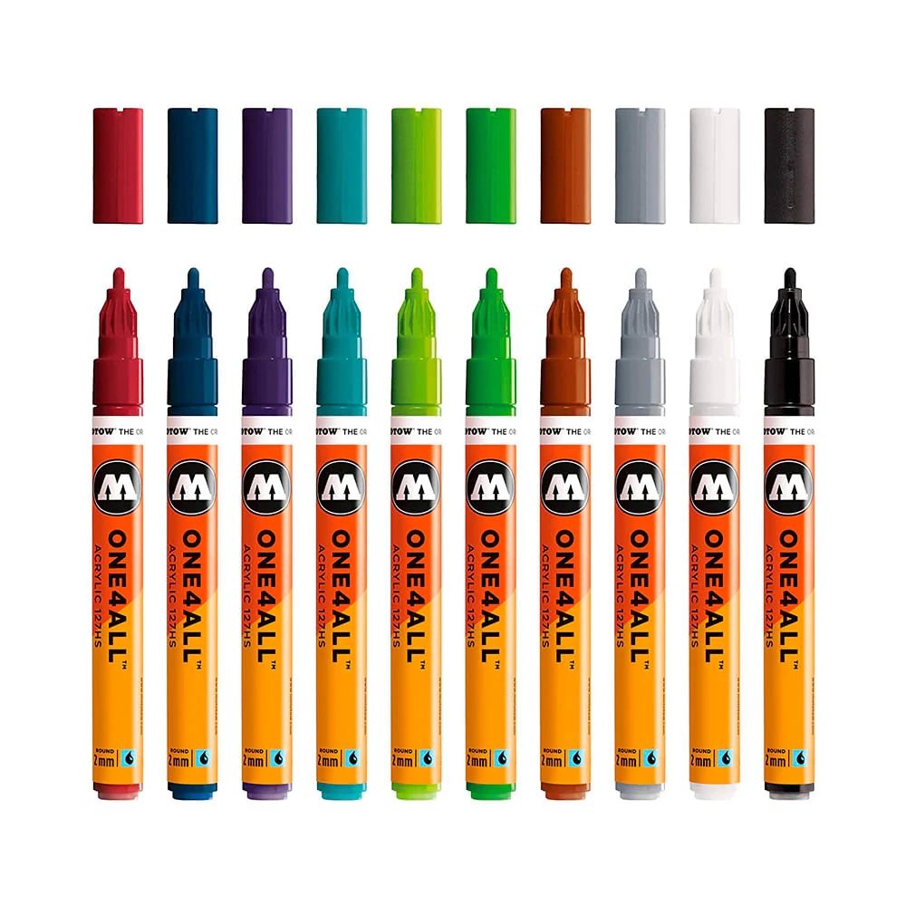 Molotow One4All - Set 10 Marcadores 127HS 2 mm Basic 2 - Image 2