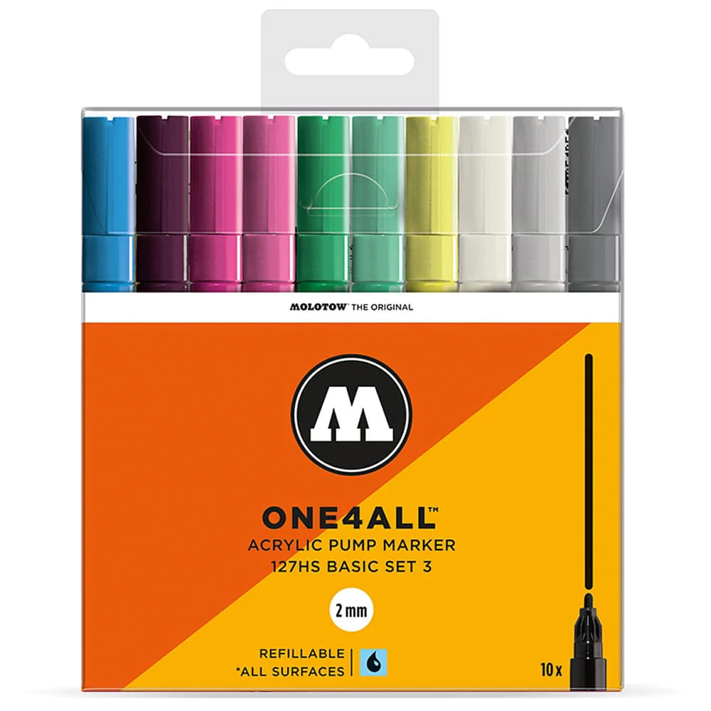 Molotow One4All - Set 10 Marcadores 127HS 2 mm Basic 3