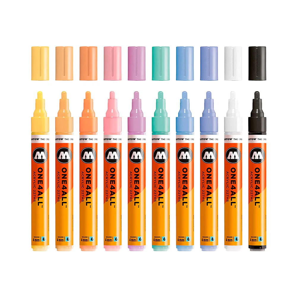 Molotow One4All - Set 10 Marcadores 227HS 4 mm Pastel - Image 2