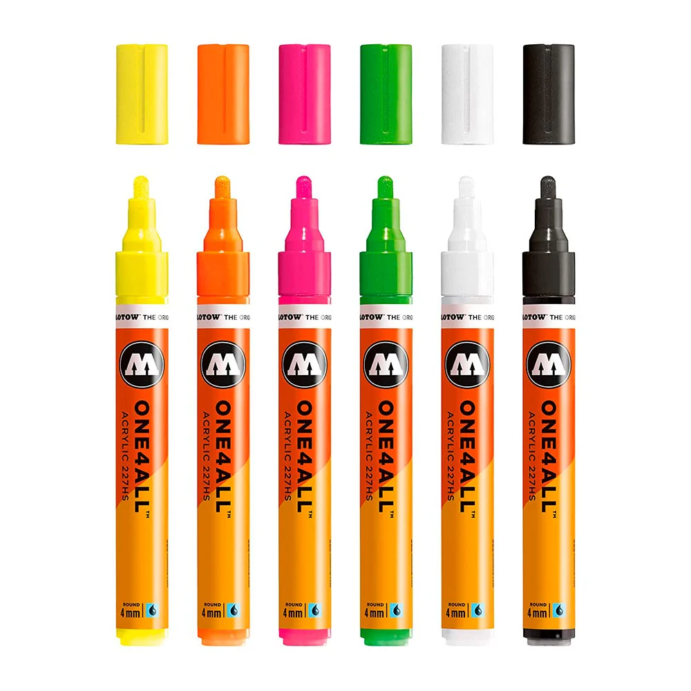 Molotow One4All - Set 6 Marcadores 127HS 2 mm Neon - Image 2