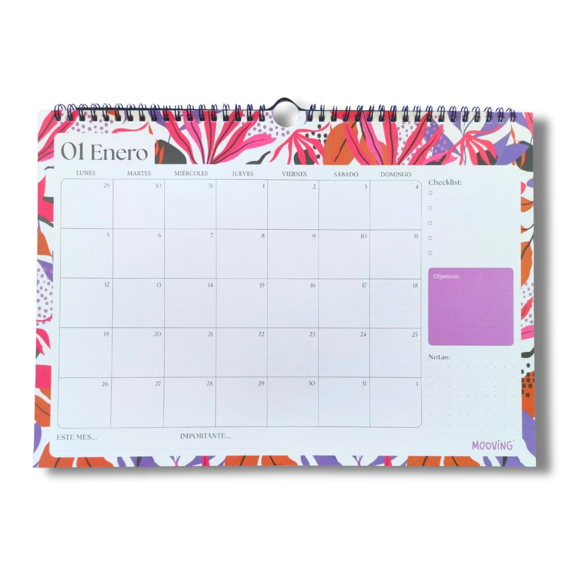 Mooving - Calendario 2026 Floral 35 x 25 cm - Image 4