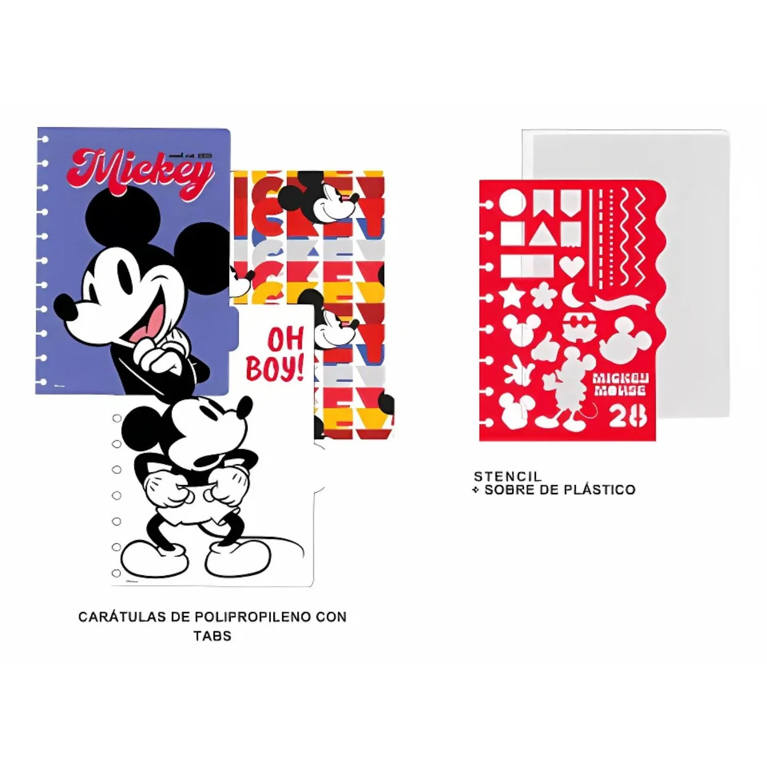 Mooving - Cuaderno de Discos Loop A5 Mickey Mouse - Image 4
