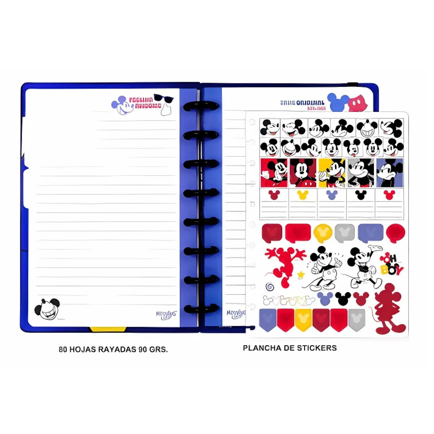 Mooving - Cuaderno de Discos Loop A5 Mickey Mouse - Image 5