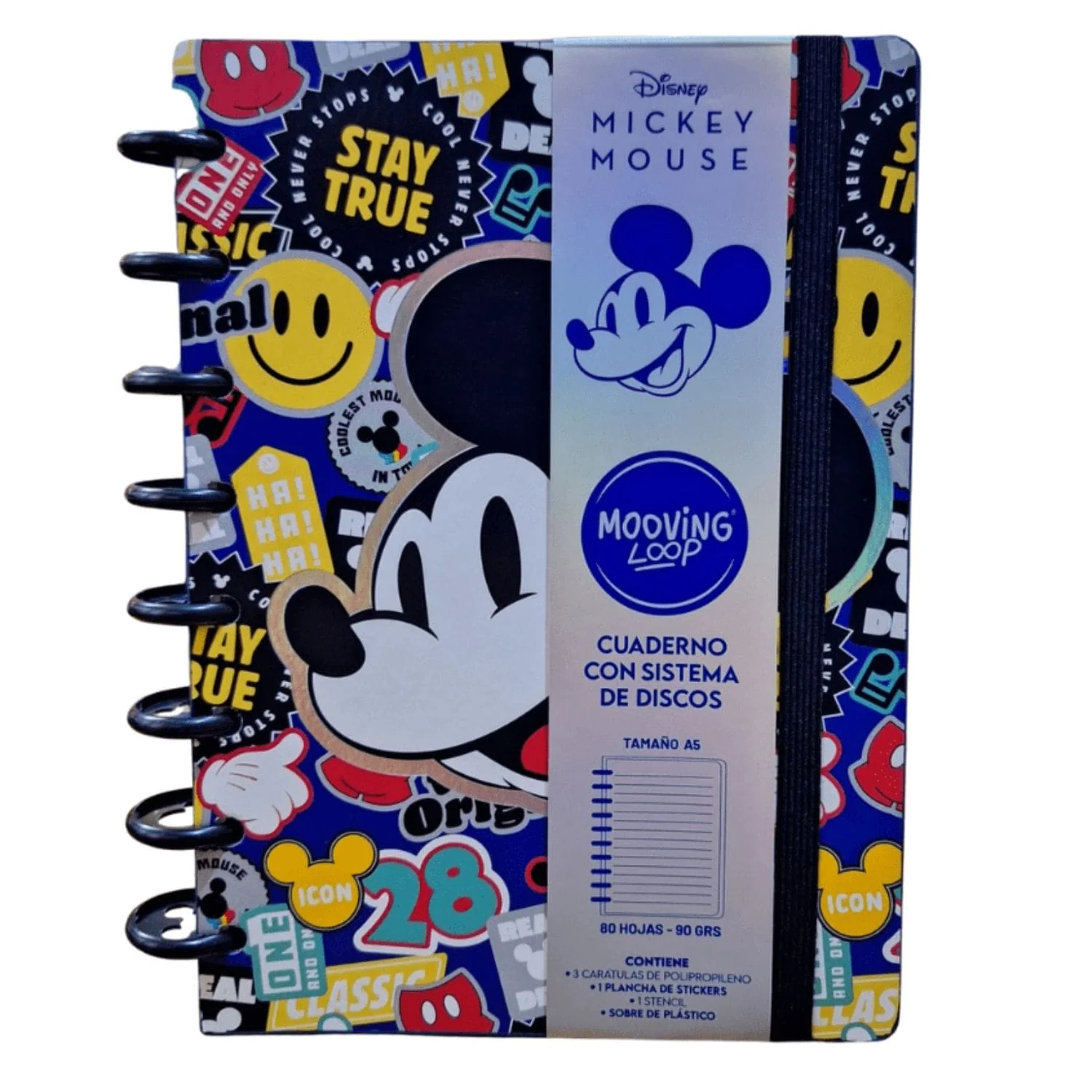 Mooving - Cuaderno de Discos Loop A5 Mickey Mouse - Image 7